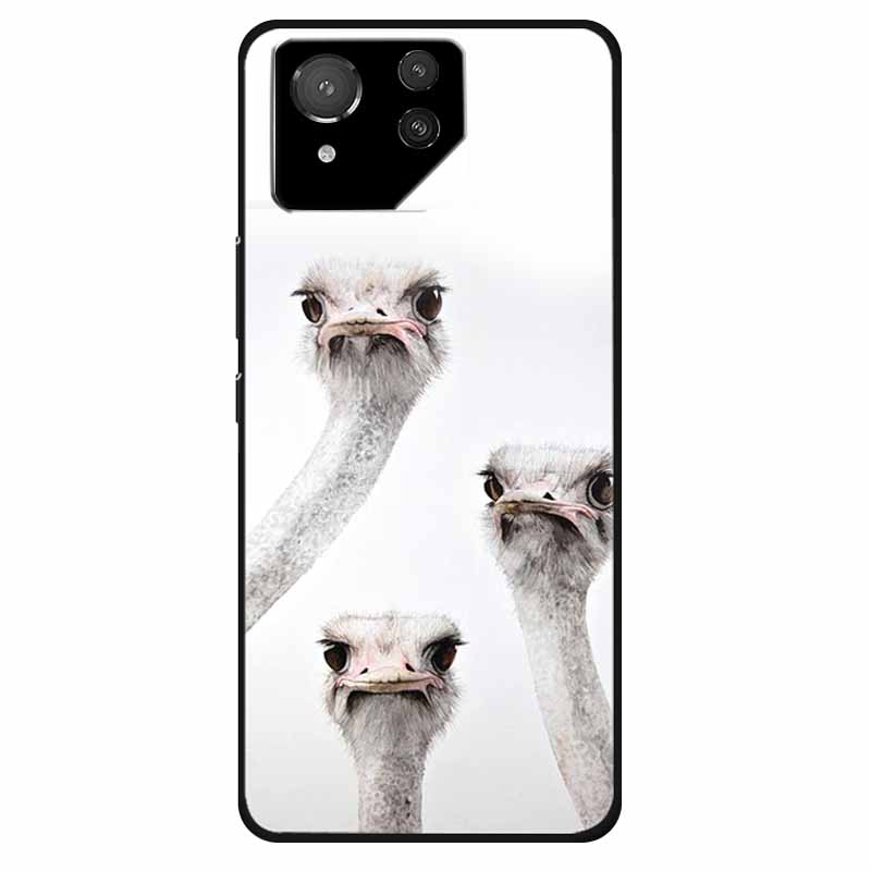 For Asus ROG Phone 8 Case Lovely Soft Silicone Lion Fundas For ASUS Rog Phone 8 Pro Cover Marble Cat Phone8 8pro Protector Bag
