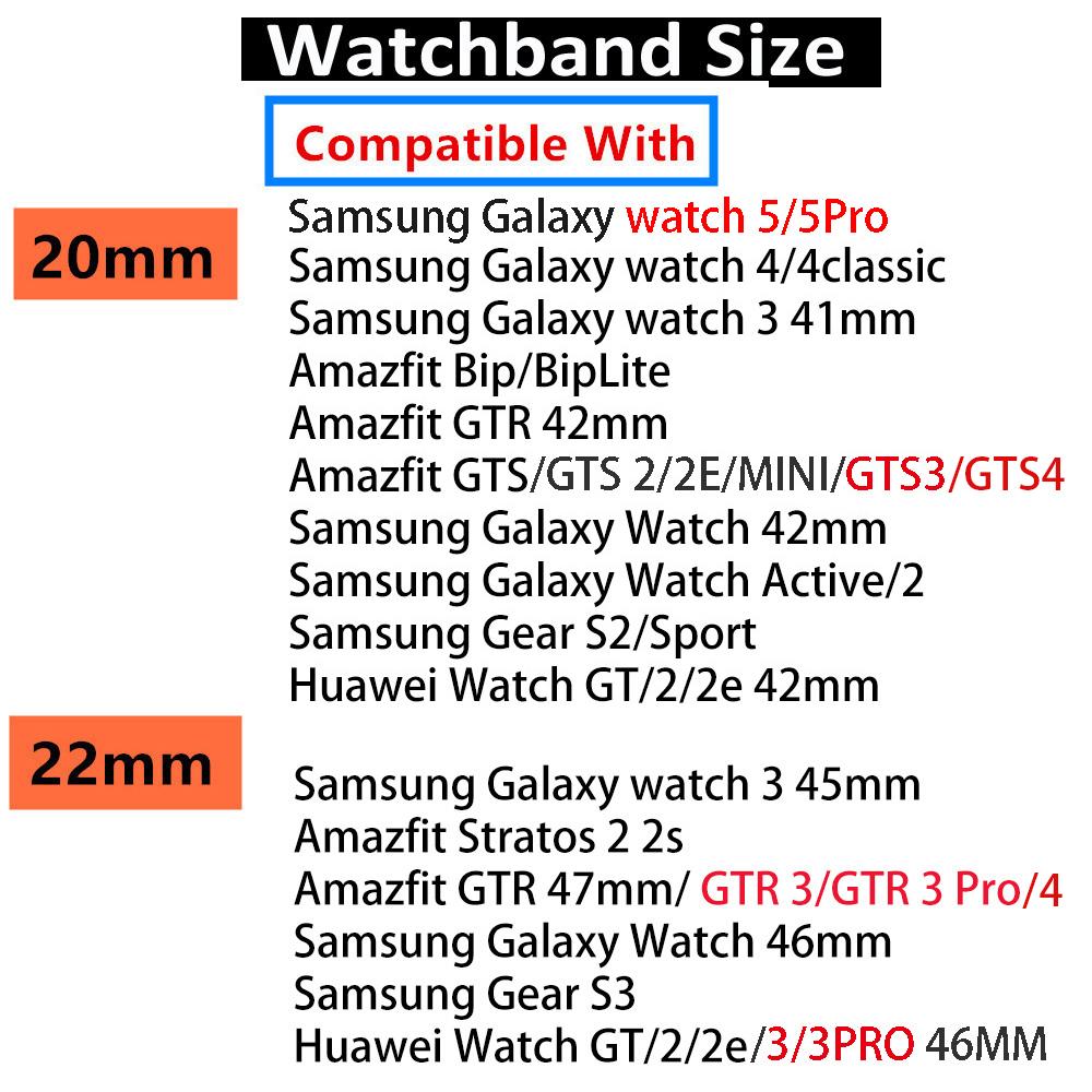 20mm 22mm Nylon Bandje voor Amazfit Balance 2 1/GTR 4 3 Pro 47mm/Bip 6 5 Sport Horlogeband Correa voor Amazfit Active 2/GTS 4 3 Riem