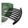 DFsucces Hair Accessories, French Twist Comb, 7-Tooth Hair Comb, Hair Clip, Updo, Easy Hair Bun, 5-Piece Set, Black (7-Tooth), Blends In and