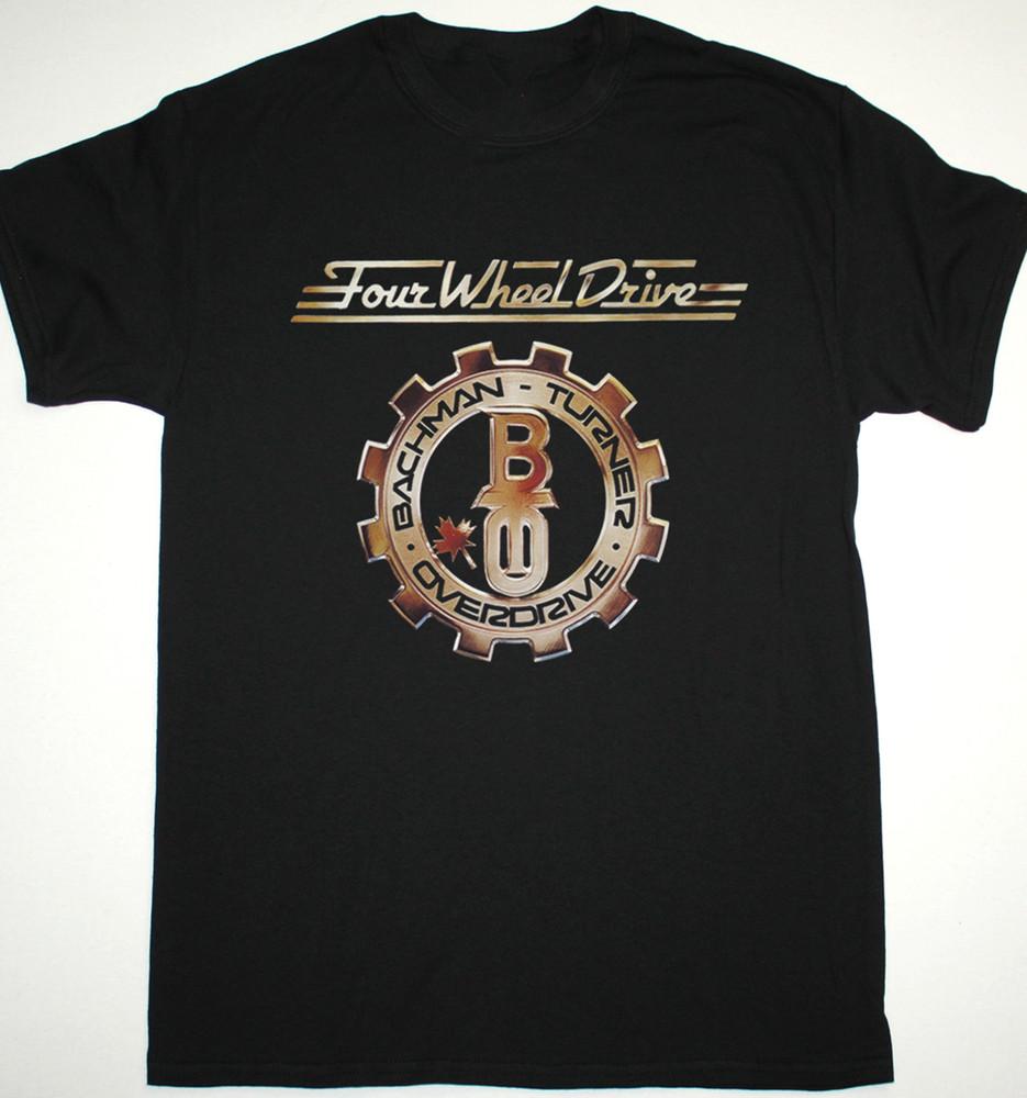 Retro Bachman Turner Overdrive Band Cotton Black Full Size Unisex Shirt DI065 Unisex T-Shirt L