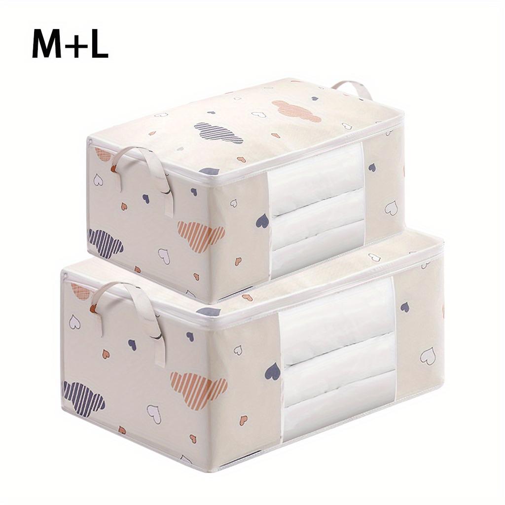 High qualityLarge Capacity Storage Bags for Bedding, Blankets, And Toys with a Transparent Window; Foldable And Portable Storage Bags Made of