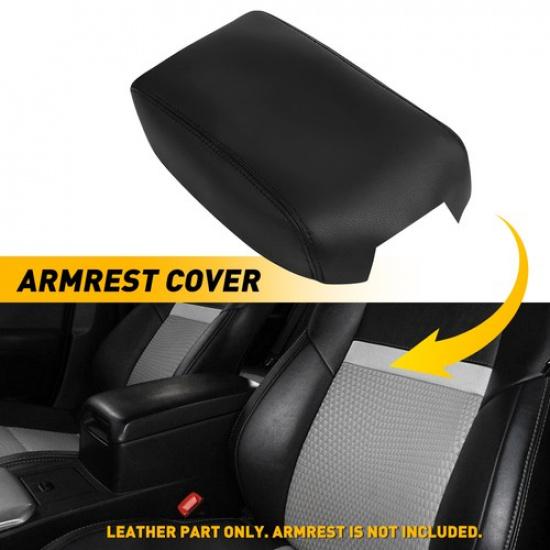 For 12 13 14-17 Toyota Camry Leather Console Center Lid Armrest Cover Trim Black