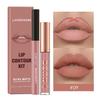 Langmanni Lip Gloss Lip Liner Set 2 Sets Non-sticky Cup Matte Lip Gloss Set