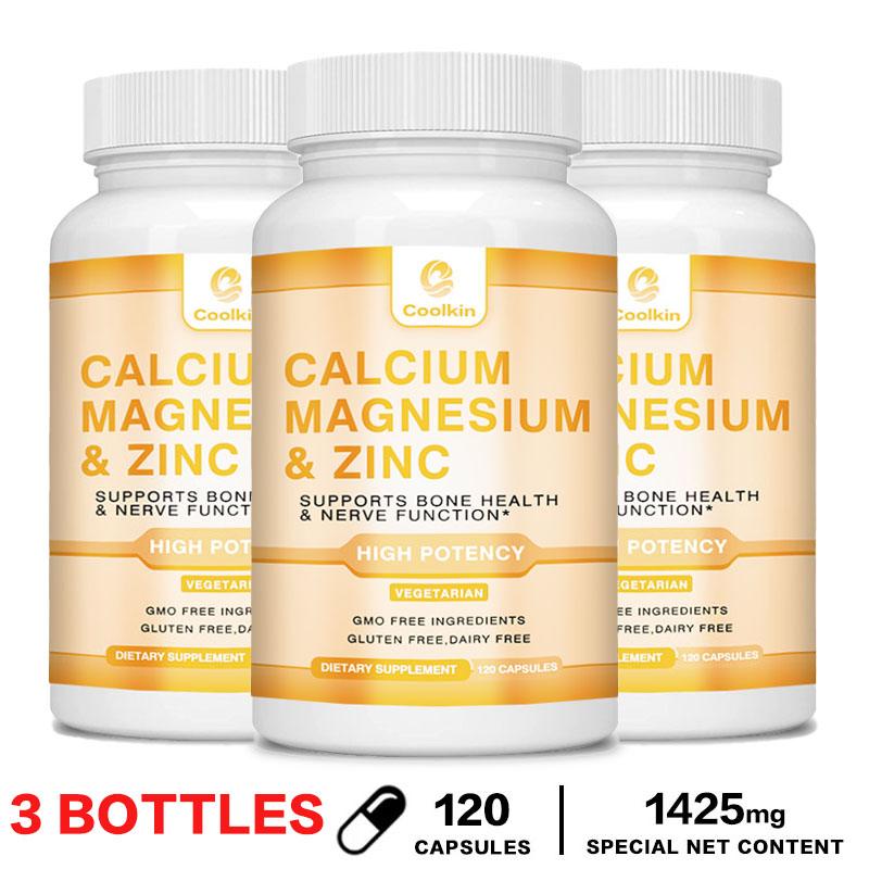 Coolkin Calcium, Zinc and Magnesium Complex Capsules: High in content, gentle and easily absorbed, suitable for both men and women.