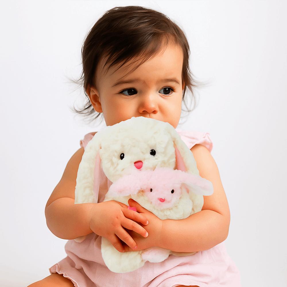 Handmade Bunny Doll Stuffed Toy Fluffy Parent Child Bear Stuffed Animals  Party Supplies