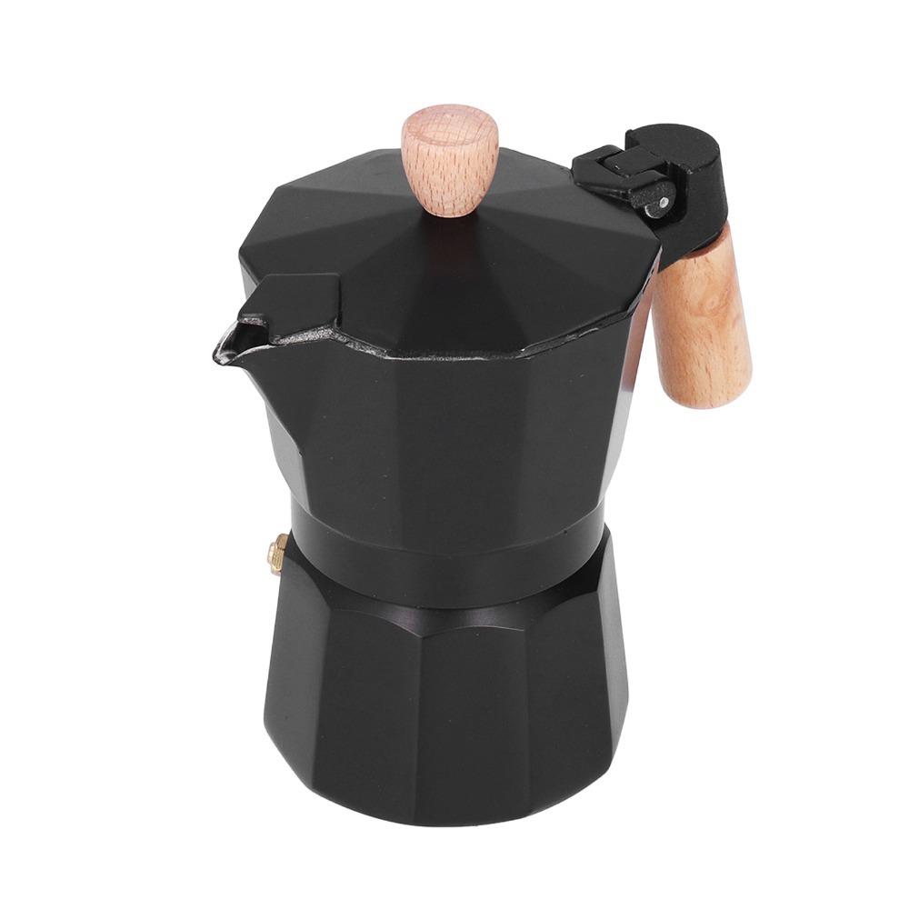 Octagonal Design Stovetop Coffee Maker 6 Cups Capacity Moka Pot Coffee Brewing
