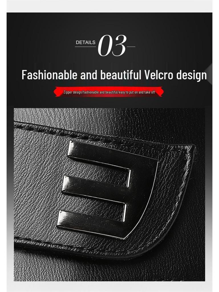 Herren 2025 Winter High-Top Fleecegefütterte Schneestiefel - Britischer Stil Warme Baumwolle Lederschuhe