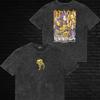 Aries Mu Acid Wash Anime T-Shirt Gold Saint Stardust Revolution Graphic Tee