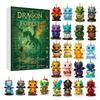 Dragon Forest Christmas Advent Calendar Blind Box - 24 Days Countdown Ornaments for Christmas Tree, Holiday Decorations Gift
