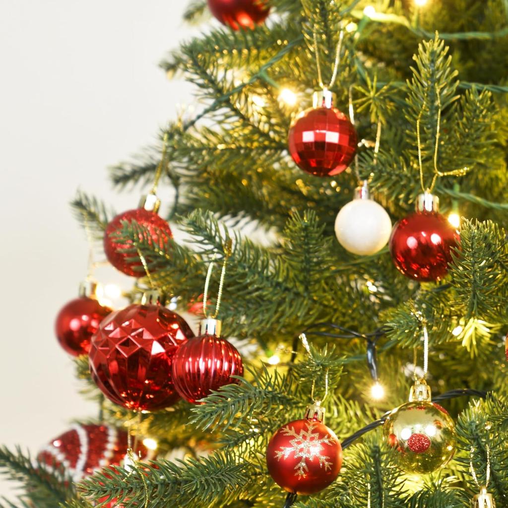 24PCS Shatterproof Christmas Ball Ornaments Xmas Tree Decorations Hanging Balls for Holiday Wedding Party Home Decor
