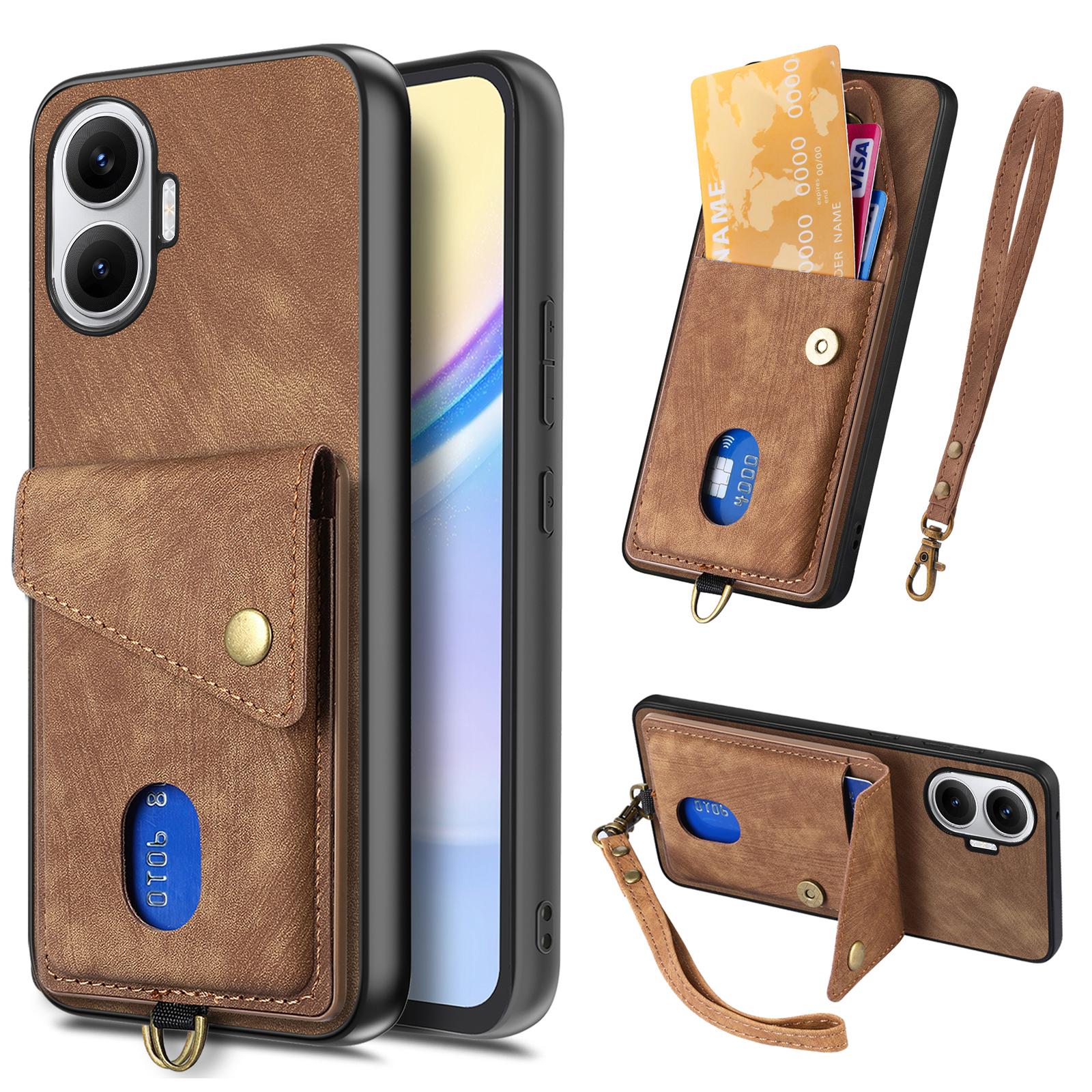 

For Xiaomi Redmi Turbo 4 Pro 5G Case with Card Holder Kickstand Leather Phone Back Cover