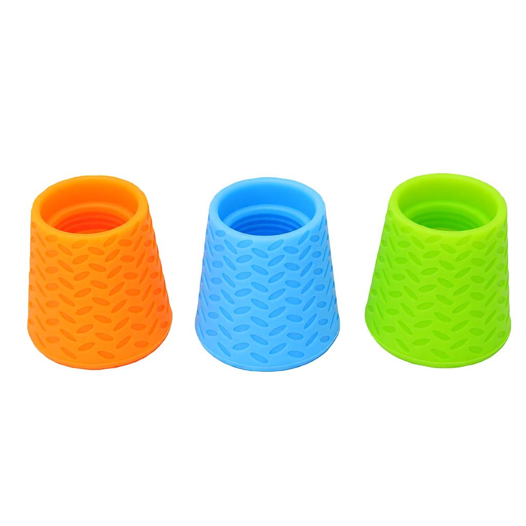 3pcs Bottle Attachment Shower Head Soft Silicone Bottle Shower Nozzle for Outdoor Use
