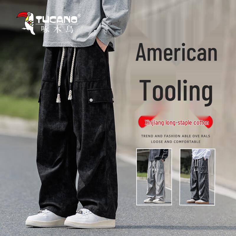 

TUCANO Мужские повседневные свободные прямые брюки карго XL