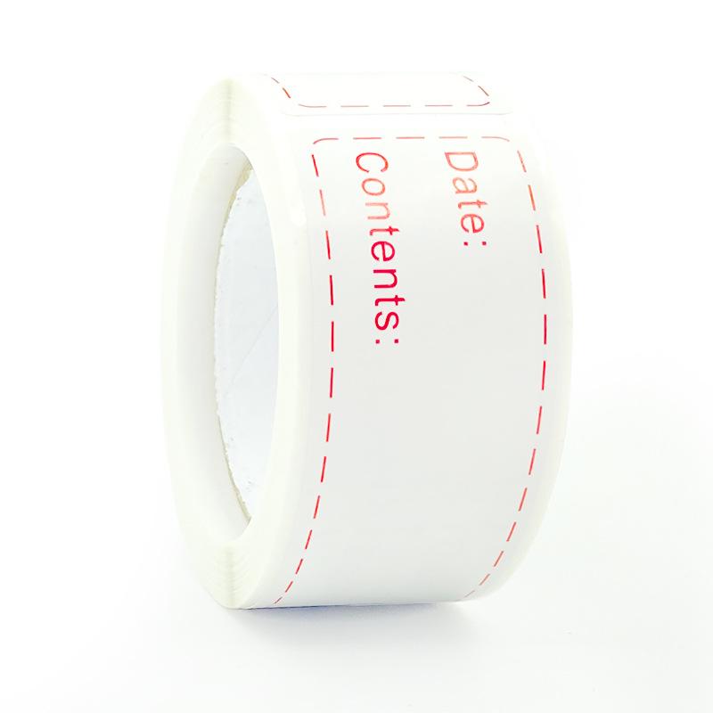 1x3 Inch Adhesive Refrigerator Storage Stickers for Bottles and Jars