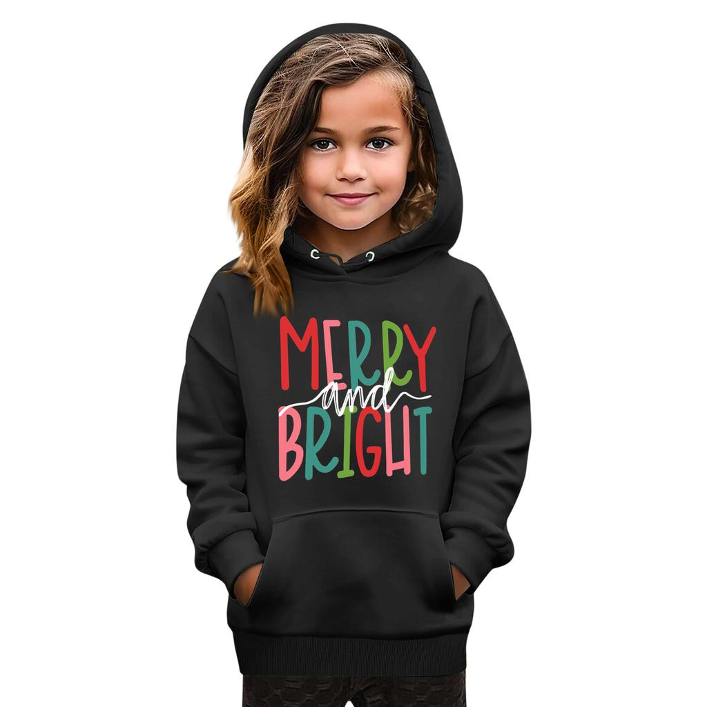 Sweatshirts For Teen Girls Hoodies Long Sleeve Drawstring Pullover Cute Printed Oversized Hoodie Christmas