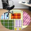 1pc Plaid Patterns Chair Carpet for Office - Durable, Ideal for Chair Mats, Stylish & Functional Decorative Rug yy260130058