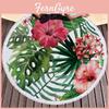 Stunning Large Round Beach Towel With Flowers Print For Outdoor Picnics And Beach