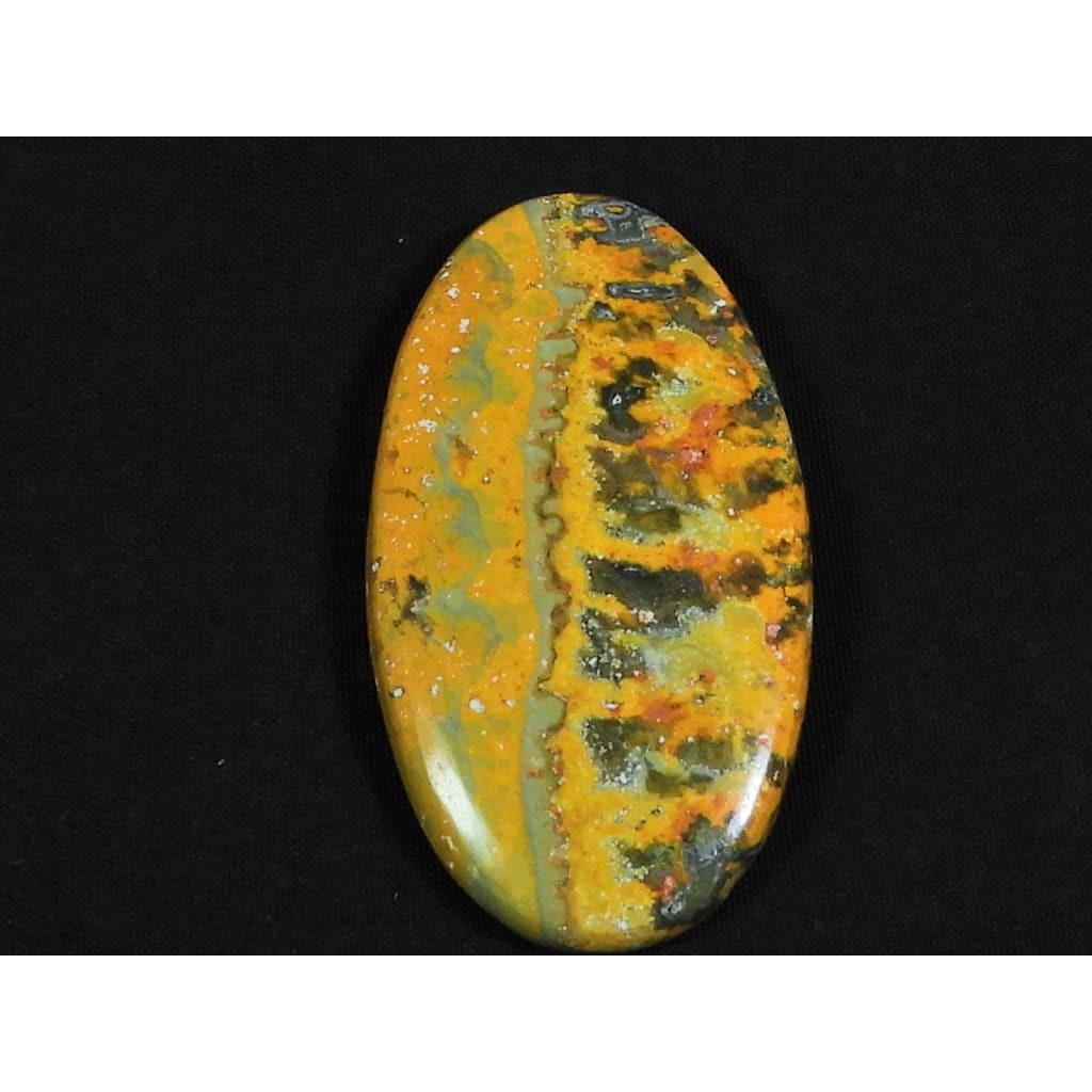 

50Cts. Натуральный овальный кабошон из яшмы «шмель», отдельный драгоценный камень 24X44X05 мм D-91