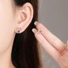 Exquisite Tricolor Cube Stud Earrings: Stylish & Unique European and American Design for Women