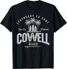 THREE VINTAGE SURFBOARDS AND PALMS - Cowell Beach T-Shirt