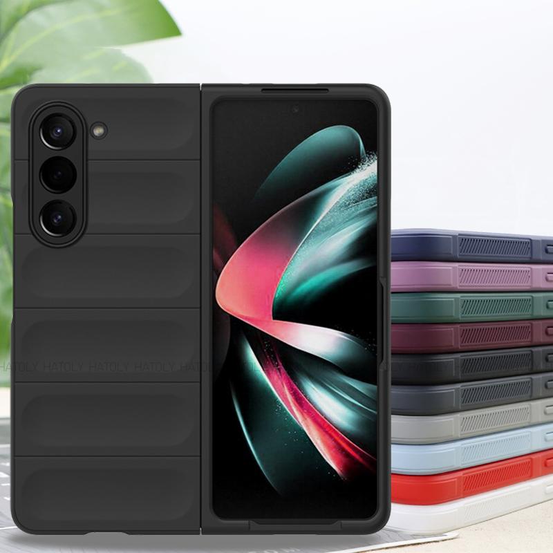 For Samsung Galaxy Z Fold5 Case Samsung Galaxy Z Fold5 4 3 5G Cover Luxury Matte PC Shockproof Protective Hard Phone Back Cover