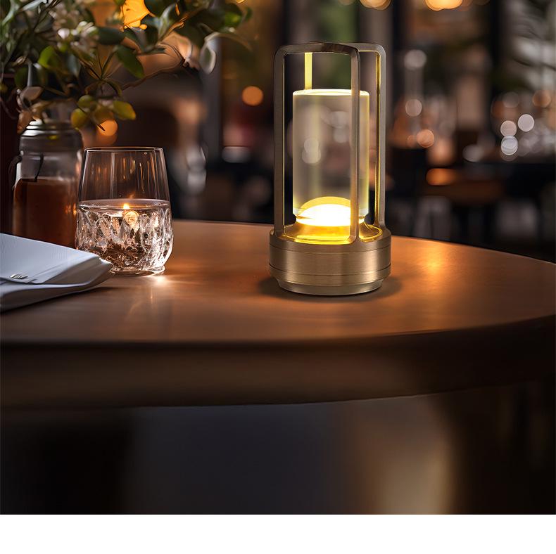 Rechargeable LED Desk Lamp: Portable Outdoor Camping and Bedroom Night Light with Eye Protection