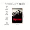 The Sopranos Vintage Metal Tin Sign, Classic TV Series Wall Decor, Retro Art Poster, Weatherproof Iron Painting for Indoor