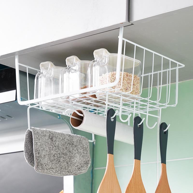 Universal Iron Kitchen Cabinet Hanging Storage Basket