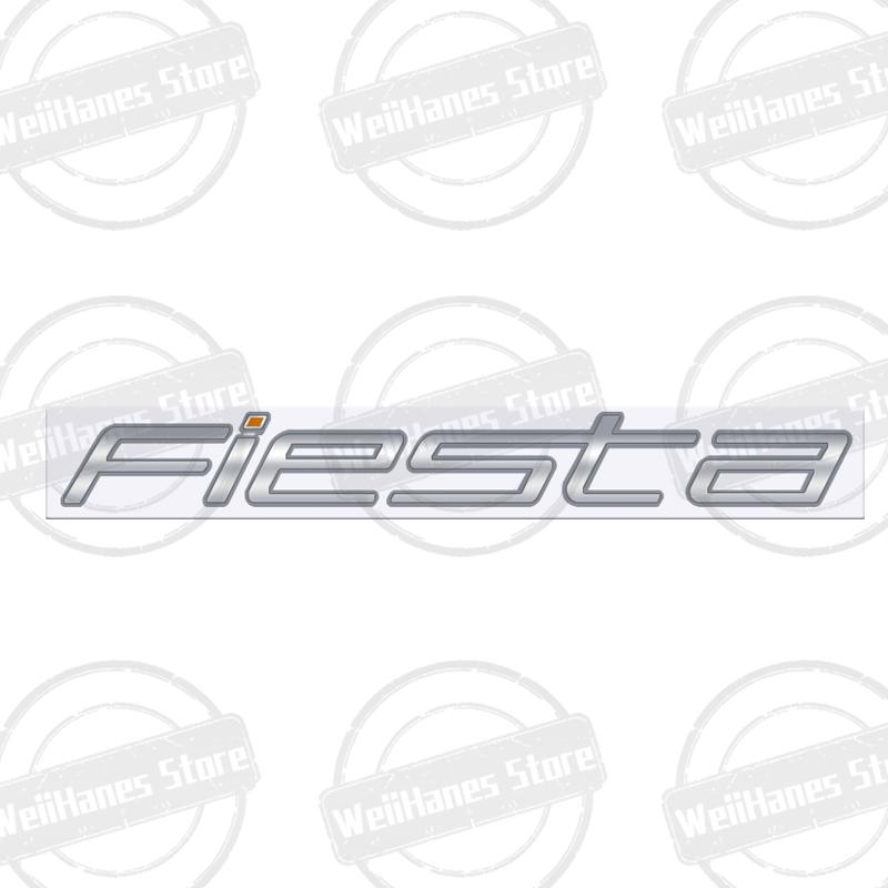 Metal 3D For Ford Fiesta Edge Badge Letter Logo Car Rear Trunk Body Sticker Emblem Glossy Black Accessories