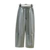 Spring Women's High-Waisted Wide-Leg Cotton Pants