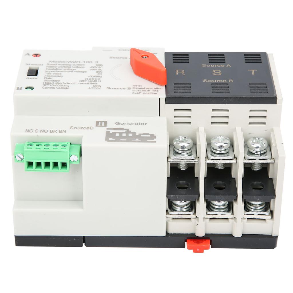 W2R‑100  Power Automatic Transfer Switch 3P 100A 50Hz Power Transfer Switch