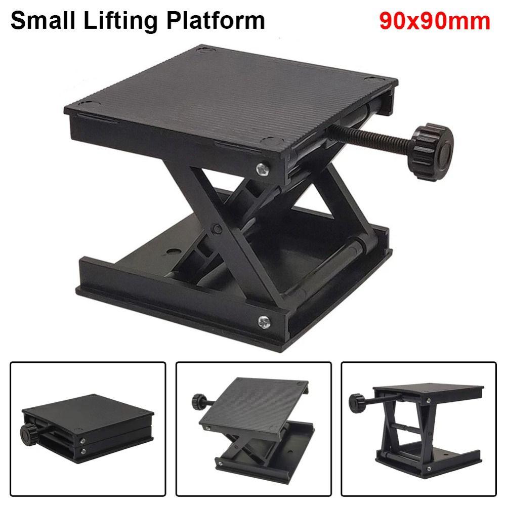 1Pcs New Plastic Lifting Platform Adjustable Lifting Height Small Experiment Workbench 90x90mm Laboratory Table