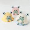Cute Frog Baby Sun Hat Spring Autumn Thin Breathable UV Protection Cap For Toddlers Boys Girls Outdoor Travel
