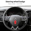 ABS Car Inner Steering Wheel Center Sticker Badge For Mitsubishi Asx Outlander Xl 3 Lancer Pajero 4 L200 Galant Lancer 10 9 X EX