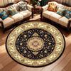 Vintage Bohemian Round Area Rug NonSlip Floor Mat for Living Room Bedroom Sofa Chair Accent Luxury Coffee Table Rug Home Decor