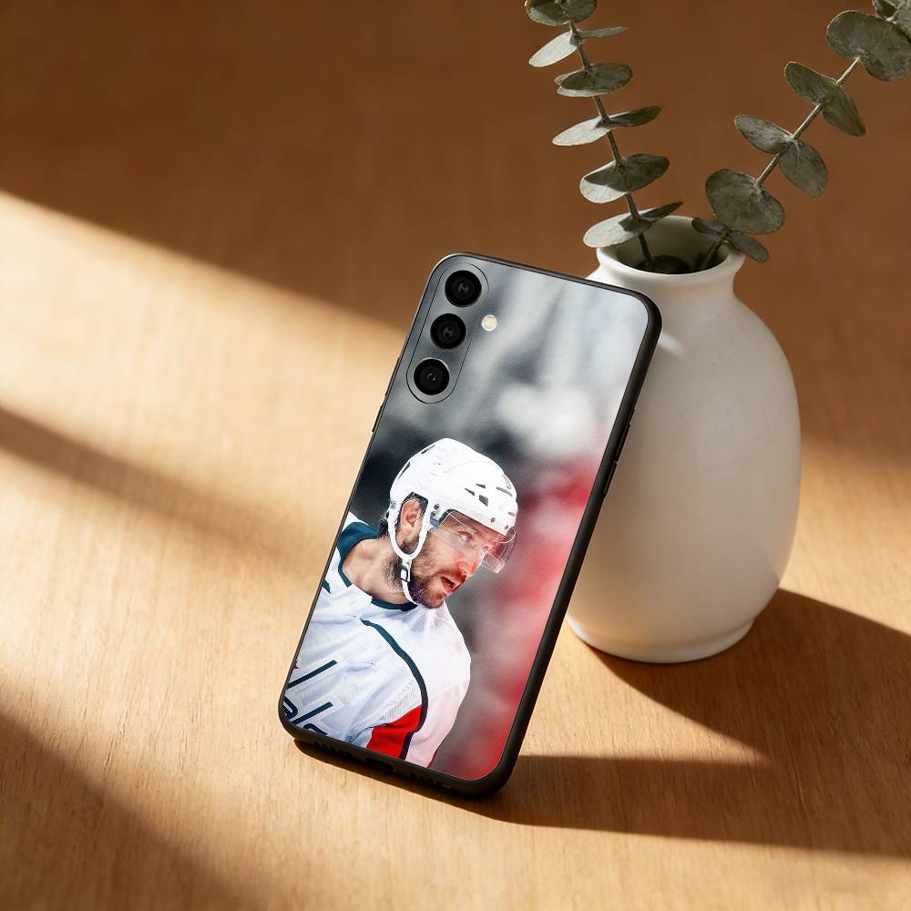 ice hockey A-Alex Ovechkin 8 Phone Case For Samsung GalaxyA13,21s,22,31,32,52,53,71,72,73,Soft Black Cover