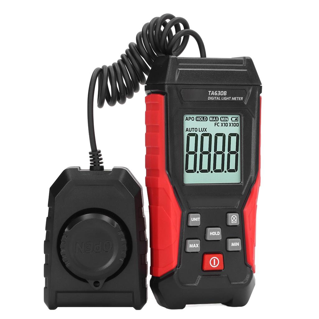 Luxómetro Digital 200000LX Medidor de Luz de Alta Precisión Apagado Automático Probador de Iluminancia