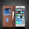 Magnetic Attraction Leather Case for Apple iPhone 5 5S / iPhone SE (2016) Holster Flip Cover Case Wallet Phone Bags Fundas Coque