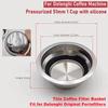 51MM Pressurized 1 hole Coffee Filter Basket Single/Double Cup For Delonghi ec685 ec680 51mm Portafilter Espresso Coffee Tools