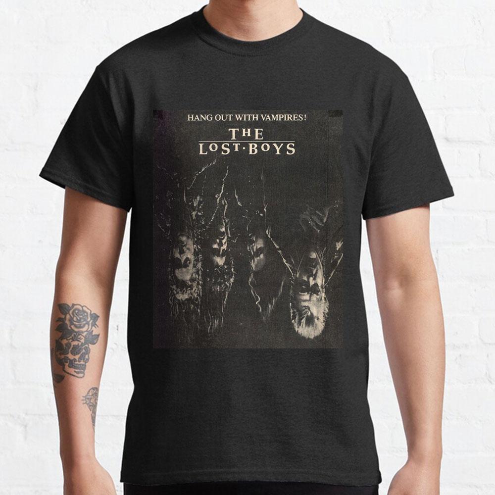 Scary The Lost Boys David Vampire Graphic T Shirts Santa Carla Halloween Tops Horror Movie Printed Tee Large Size Mens Clothing