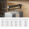 Aluminum Alloy Clothes Storage Rod Foldable Space Saving Extendable Hanging Multifunctional Extendable Drying Storage Rack