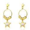 Cute Pentagram Pendant Earrings Women's Titanium Steel Does Not Fade Fashionable and Versatile Exquisite and Sweet Stainless Steel Stud Earrings