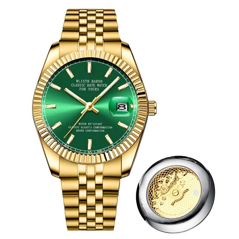 Top Marke Mechanische Quarz Herrenuhr Herren Butterfly Druckknopf Mode Wasserdicht Lässige Herrenuhr