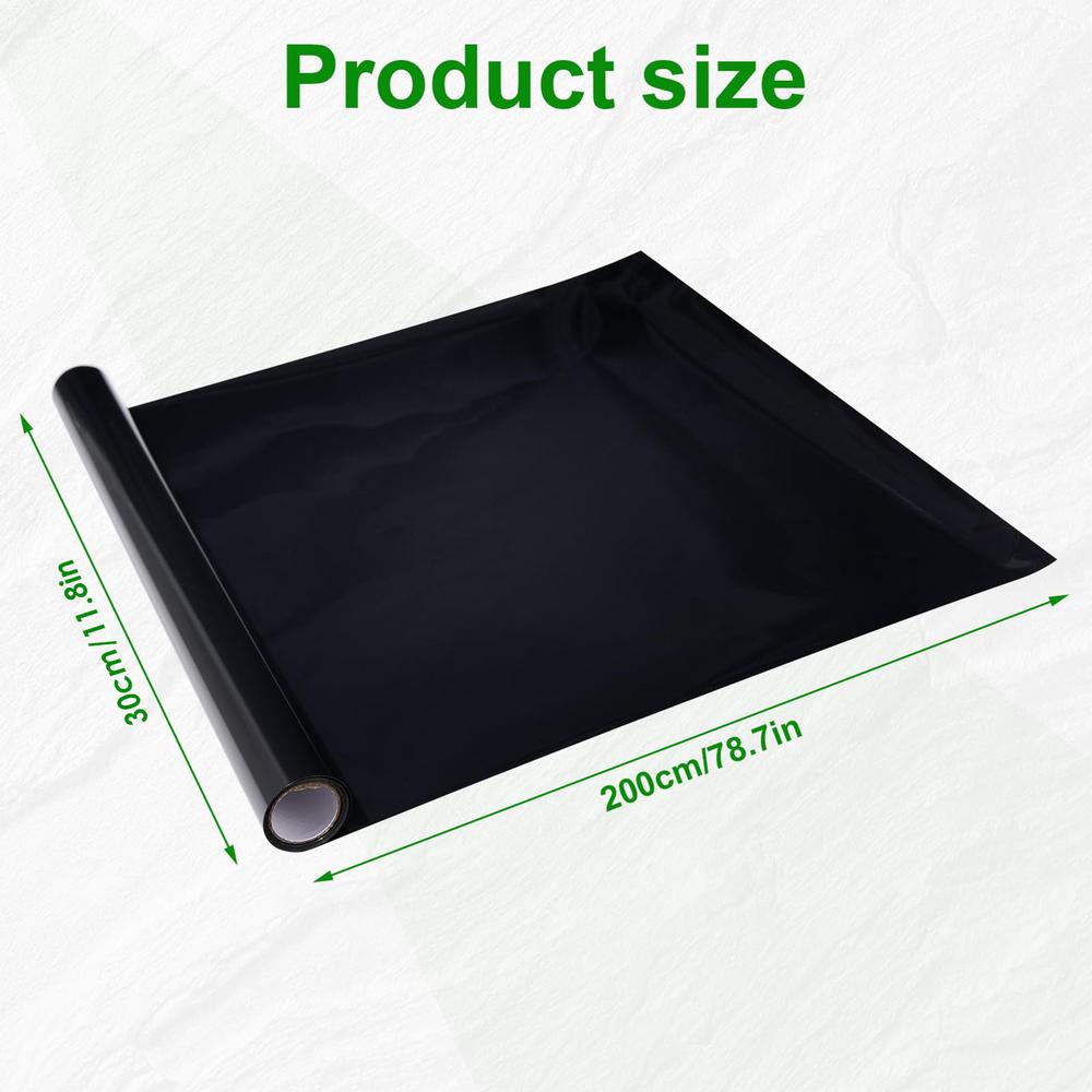 30/40cm Fish Tank Background Sticker Black Static Cling Film Adhesive-Backed Film Wallpaper Aquarium Background Decorations