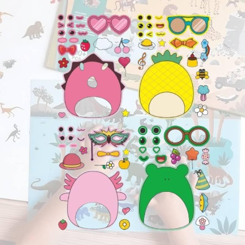 Kinder Cartoon Eltern-Kind Interaktives Puzzle Aufkleber