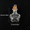 10pcs Clear Glass Containers Jars Bottles with Cork Tops Set For Creative Pendant Or Home Office Decorative Use