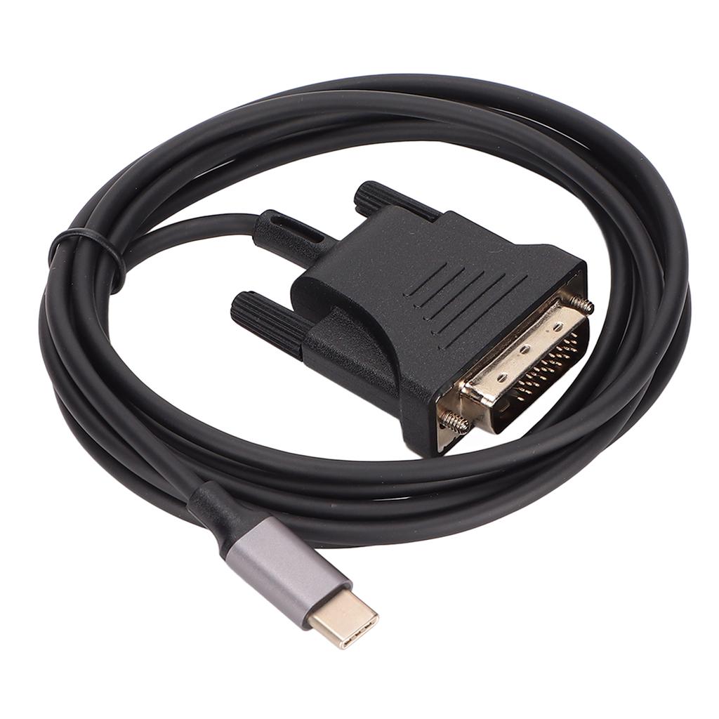 USB C 3.1 to DVI Cable 190cm/74.8in Clear Stable Type C to DVI Cable Adapter for MacBook TV Smartpho