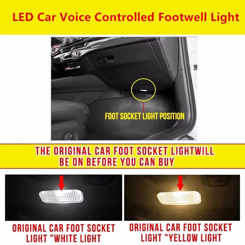 For Skoda Octavia Superb Rapid Kodiaq Karoq 2013~2026 Car Footwell Lights Touch LED Light Atmosphere Neon Lamps Trim Accessories