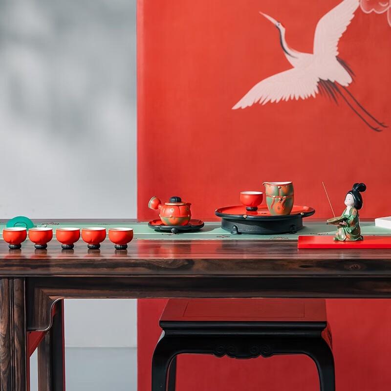 Edenus Ceramic Tang Palace Tea Set