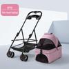 Lightweight and Foldable Pet Stroller for Small Dogs, Cats, and Teddy Bears, Ideal for Outdoor Travel